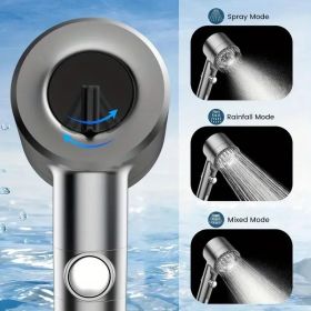 Advanced Filtration Shower System - Turbo Pressure Flow, 5-Layer Filter & Switch Control For Home & Pet Use (Option: Normal9piecesetwith5filters)